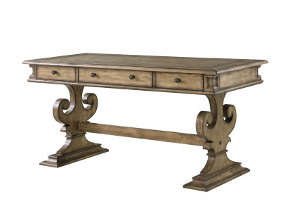 Dësch Schreifdësch Dësch Aarbechtsdësch Chef Büro Miwwelen CEO Braun Nei