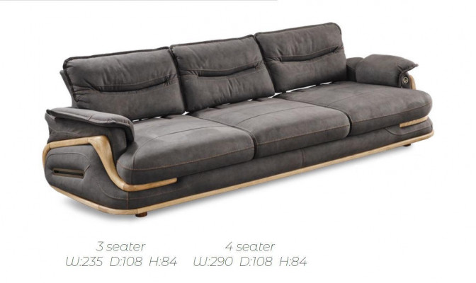 Design Sofagarnitur 4+3+1 Lieder Sofa 3 Stéck Set Couchen Sofasen Canapé