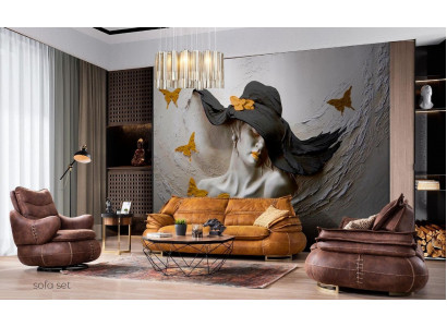 Sofagarnitur 3+1+1 Sëtzerset Design Sofa Gepolstert Couchen Modern 3 Deeler