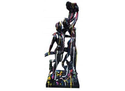 Designer Abstrakt Dekoratioun Modern Figur Danz Koppel Skulpturen Gaartfiguren