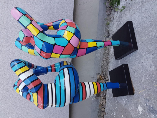 Designer Abstrakt Figuren Modern Dekoratiounen Figuren Fra Skulptur Skulpturen