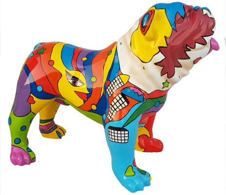 Designer Figur Statue Modern Figuren Hond Dekoratioun Gaart Skulptur Skulpturen