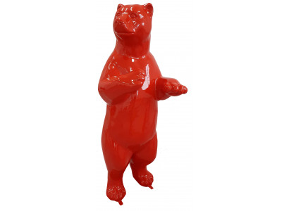 Designerfigur Statue Modern Figuren Dekoratioun Bär Gaart Skulptur Skulpturen