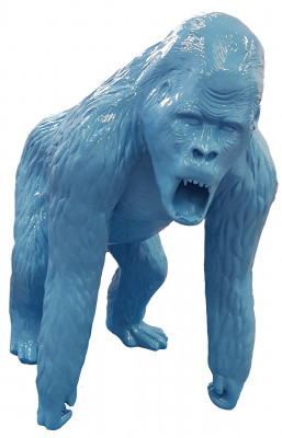 Gorilla Designer Figur Statue Modern Figuren Statuen Dekoratioun Deko Gaart Nei