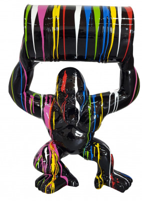 Designer Gorilla Figur Statu Moderne Figuren Statuen Dekoratioun Deko Gaart Nei