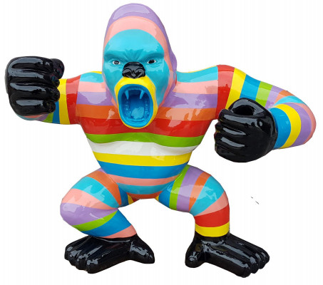 Abstrakt Figur Statue Gaartfiguren Gorilla Dekoratioun Statuen Skulpturen Nei