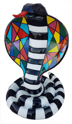 Designer Abstrakt Modern Figur Schlaang Kobra Dekor Gaart Skulpturen Schlaang