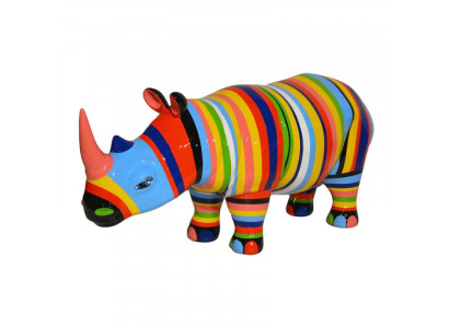 Designerfigur, Statue Modern Figuren Dekoratioun Nashorn Gaart Skulpturen Neien