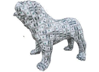 Designer Figur Statue Modern Figuren Dekoratioun Hond Gaart Skulptur Skulpturen