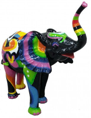 Designer Figur Statue Modern Figuren Dekoratioun Elefant Deko Gaart Skulpturen