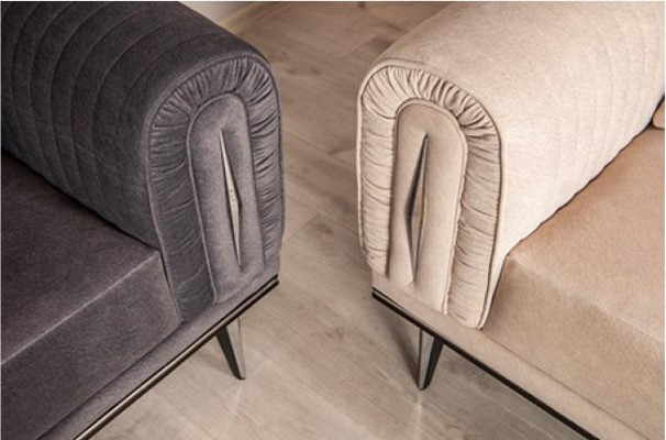 Dräisëtzeger Canapé Polster Miwwel 3 Sëtz Plaz Couchen Sofa Schwaarz Miwwelstücker