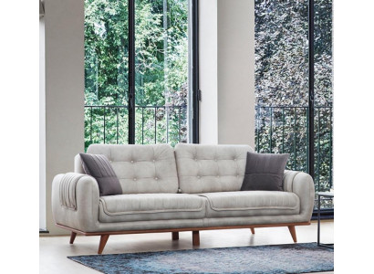 Grau Canapé Sofa Wunnzëmmer Canapéë Polstermiwwele Drësëtzeger Sofas