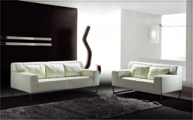 Sofa-Garnitur Modern Couch 3+2 Sëtzer Sofas 2 deels Italienesch Sëtzméiwer.