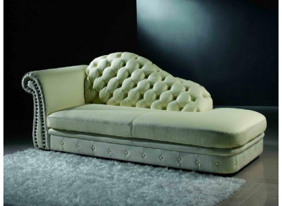 Chaiselounge Chesterfield Leef Chaise Sofa Lounge Sëtz Leef 230cm