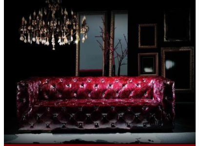 Chesterfield Sofa 3 Plazen Ledersofa Canapé Polstersofa Bordo Canapéën Lieder