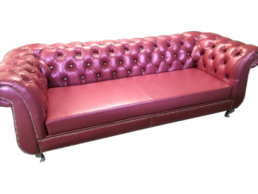 Chesterfield Sofa 4 Sëtzer Luxus Sofae Liederdivan Wunnzëmmer Couch