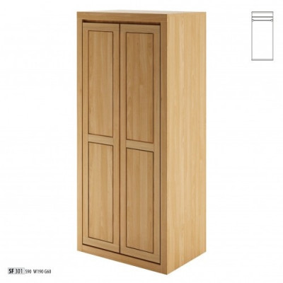 Kleederaschaf Schlofzëmmer Holz Schaf Eechte Handaarbecht Vollholz Schaf Holz