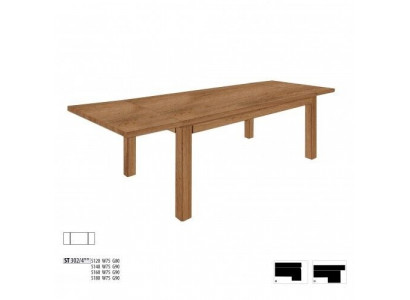 Eechte Massivholzdësch 180x90cm Iesszëmmer Dëscher Eech massivholzdësch Miwwelen