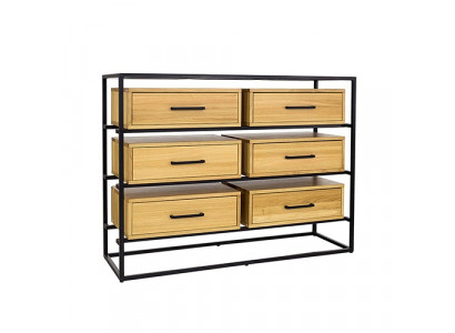 Design Commode Armoire Regal Authentescht Holz Side Low Board