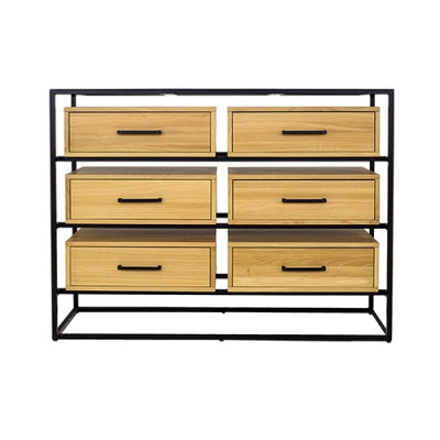 Design Commode Armoire Regal Authentescht Holz Side Low Board