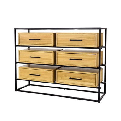 Design Commode Armoire Regal Authentescht Holz Side Low Board