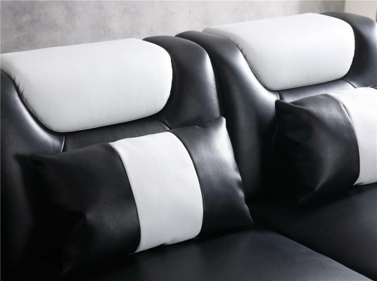 Sofa LED beliichte Ecksofa Wunnzëmmer Lieder Couch Sëtzpolster