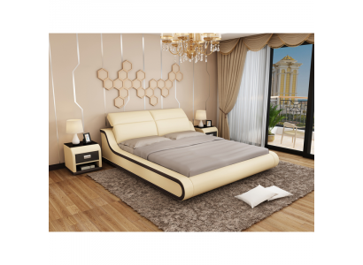 Bett Këssen Dekor Design Luxus Duebel Hotel Better 180x200cm Schlofzëmmer