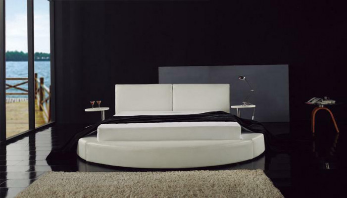 Ronnen Bett Modern Design Luxus Gepolstert Ronn Better Textil Stoff
