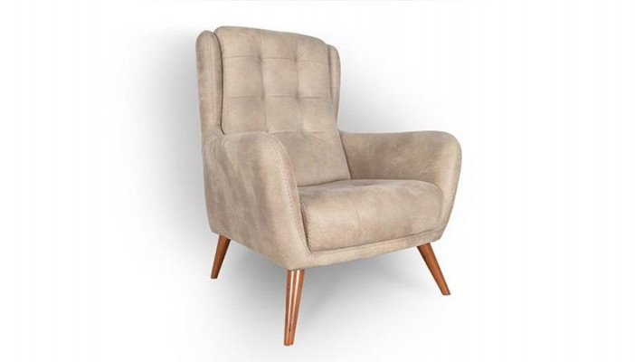 Chesterfield Fauteuil Club Sofa Einsëtzer Couch Polstersëtz Miwwel Beige Relax Neit