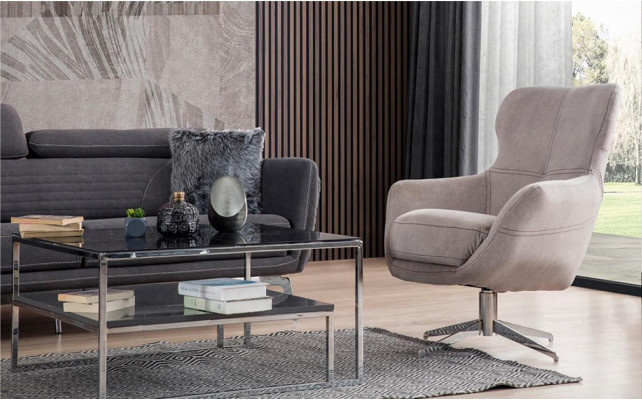 Dréibar Sëtz Relax Club Canapé Einsëtzer Couch Polster Miwwelen Béischten