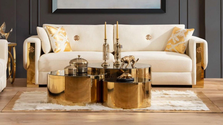 Dreschplaz Couch Polster Design Sofa Modern 3er Sëtz Sofas Wunnzëmmer Miwwelen Neia