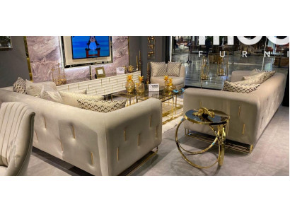Design Sofa Modern 3-Sëtzer Zëmmer Miwwelen Gro Sofas Dräisëtzer Canapé Polster
