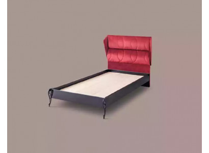 Design-Bett Kannerbett faarweg modern Jugendbett Holzmiwwel 120x200cm