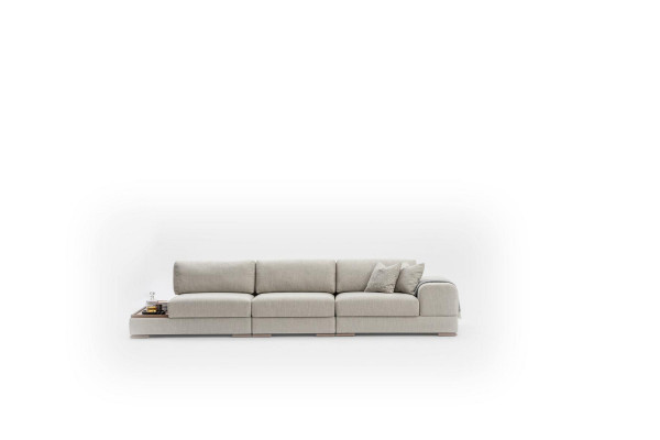 Sofa Canapé Polstersëtz Miwwelen Canapéen Design Grouss XXL 5 Sëtzplazen 350cm Canapéen