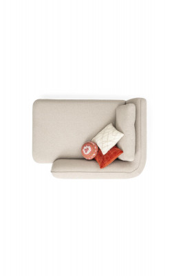 Chaiselongue 2x Léngstull Stillieger Polstersofa Stil Modern Design Miwwelen