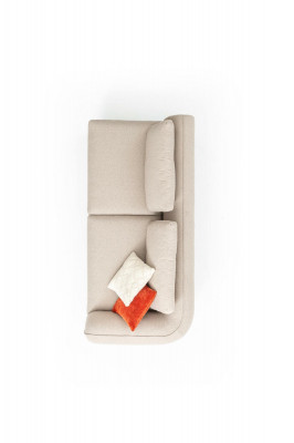Canapé 3 Plazen Polster Canapéen Design Luxus 245cm Miwwelen xxl grouss Canapéen