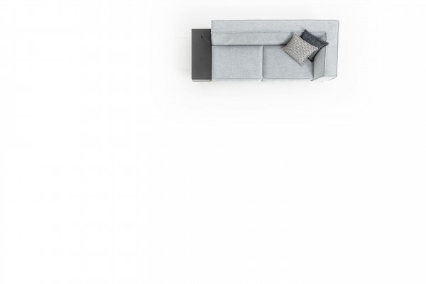 3-Sitzer Couch am modernen Stil, Luxussëtzsofa fir d'Wunnzëmmer, Luxus Stoff.