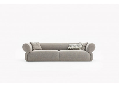 Sofa 3 Sëtzer Beige Sofa Luxus Wunnzëmmer Modern Design Polsterstoff Nei