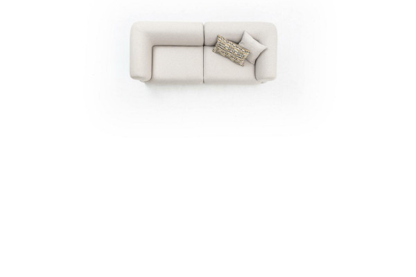 Canapé Canapé Polstermöbel Dräisiichter 3 Sëtzer Modernen Design Canapé Beige