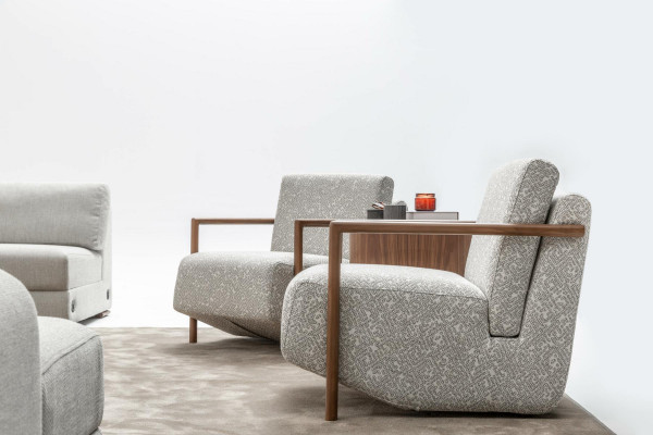 Fautull Grau Wunnzëmmer Miwwelen Design Modern Luxus Einsëtzeger Club Relax