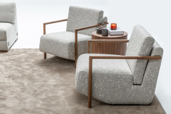 Fautull Grau Wunnzëmmer Miwwelen Design Modern Luxus Einsëtzeger Club Relax