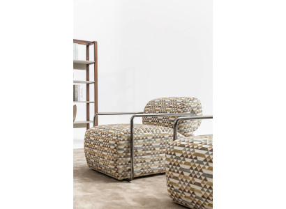 Sessel Design Modern Wunnzëmmer 1 Sëtzer Luxus Polstersessel Miwwelen Relax Club
