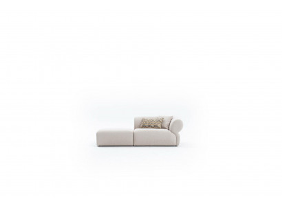 Textil Canapé 3 Plazen Wunnzëmmer Luxus Miwwelen Design Couch Beige 215cm
