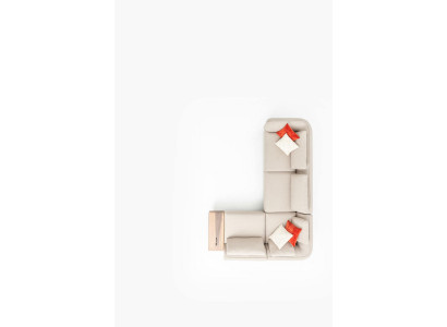 Eckcouch Sofa L-Form Modern Design Sofa Wunnzëmmer Miwwelen Nei