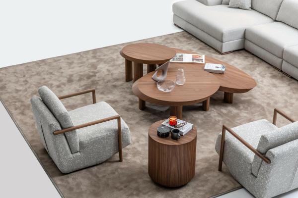 Fotell Wunnzëmmer Miwwelen Design Modern Polster 1 Sëtz Relax Gro Club