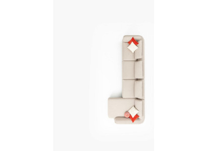 Ecksofa Wunnzëmmer Couch Polstersofa Modern Design L-Form 420x170cm