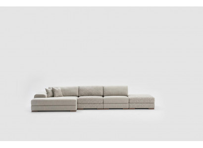 Ecksofa L-Form Wunnzëmmer Gepolstert Textil Sofar Modernen Design Luxus 415 x 150