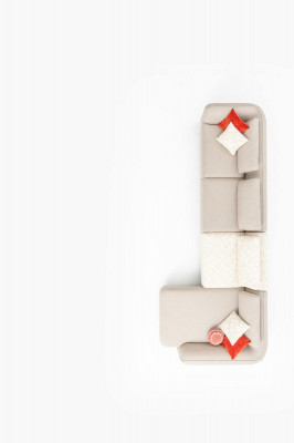 Eckcouch L-Form Modern Wunnzëmmer Polstersofa Luxus Miwwelen 420x170cm