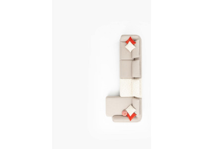 Eckcouch L-Form Modern Wunnzëmmer Polstersofa Luxus Miwwelen 420x170cm