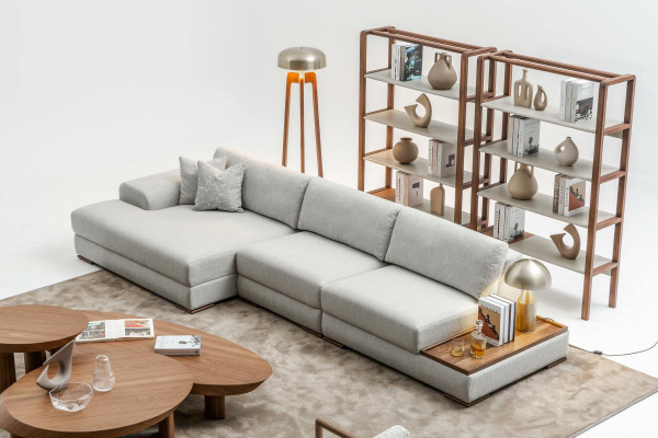 Sofa Canapé Polstermöbel Wunnlandschaft Gro Eckgarnitur Mëll Canapéen
